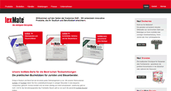 Desktop Screenshot of lexmate.de